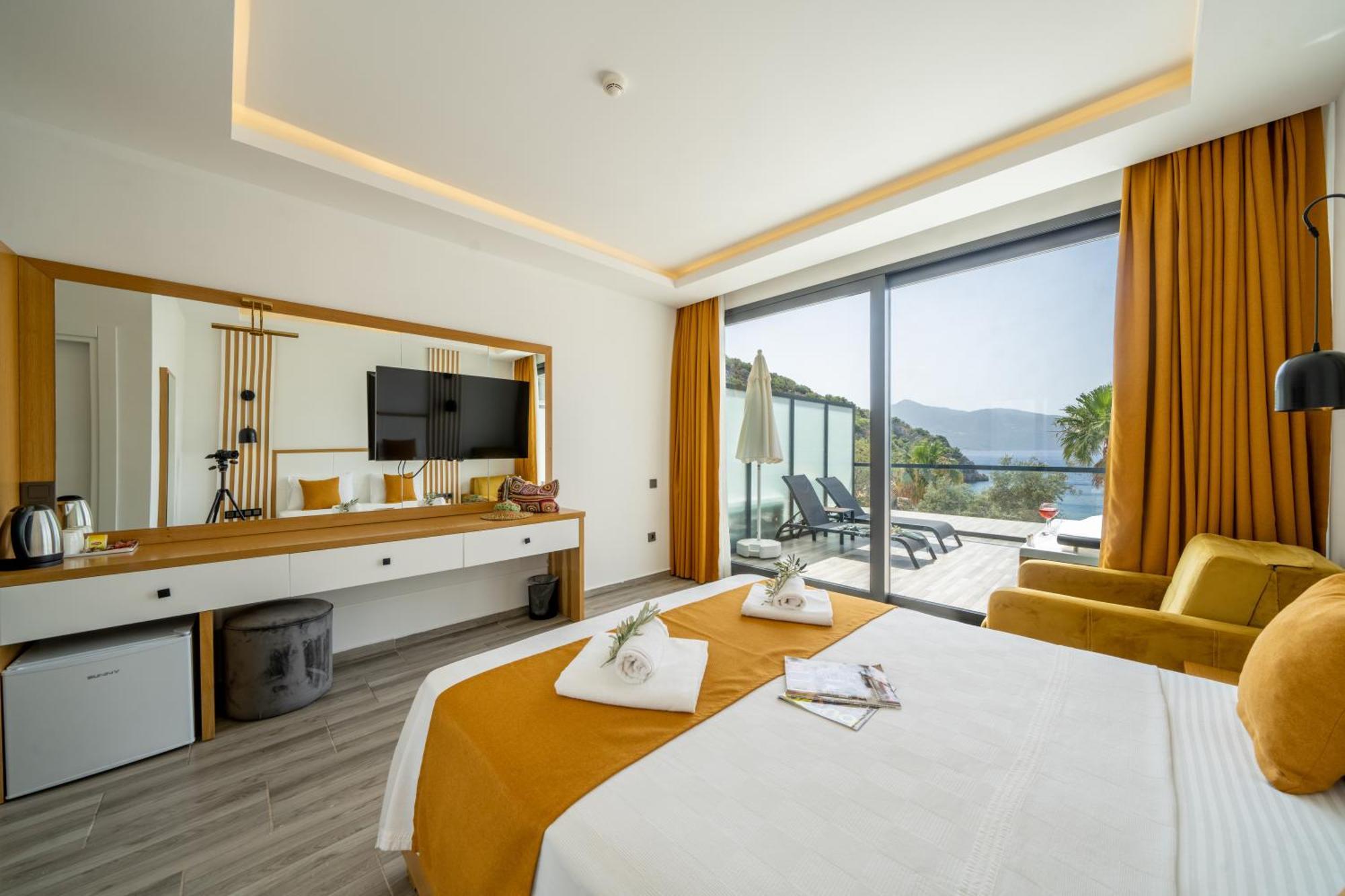 Kalkan Beach Park Hotel Kas Exterior foto