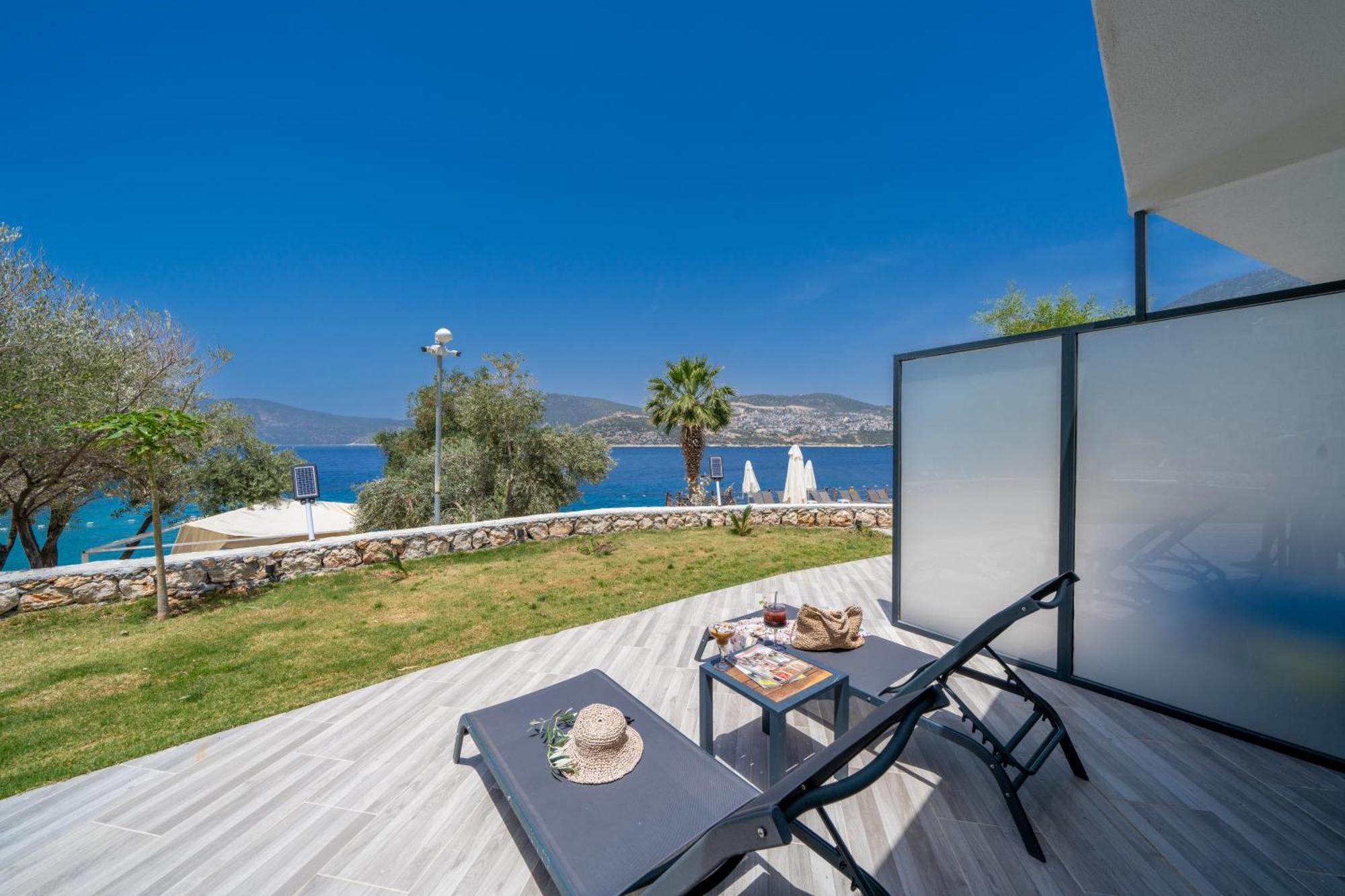 Kalkan Beach Park Hotel Kas Exterior foto