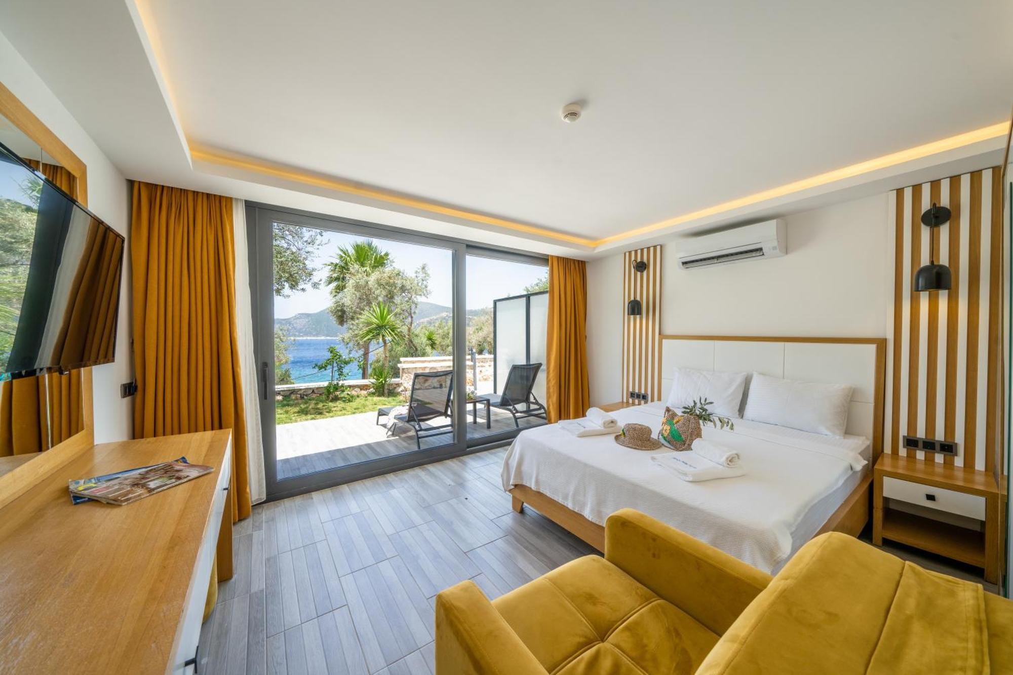 Kalkan Beach Park Hotel Kas Exterior foto