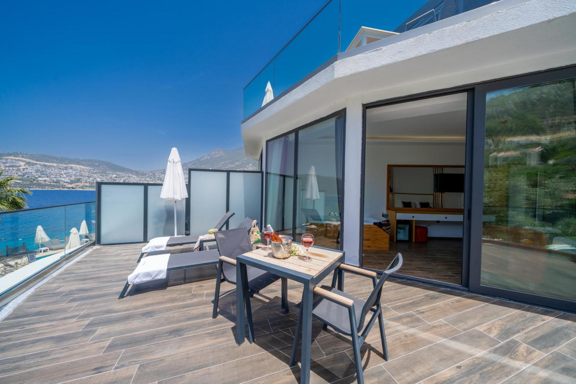Kalkan Beach Park Hotel Kas Exterior foto