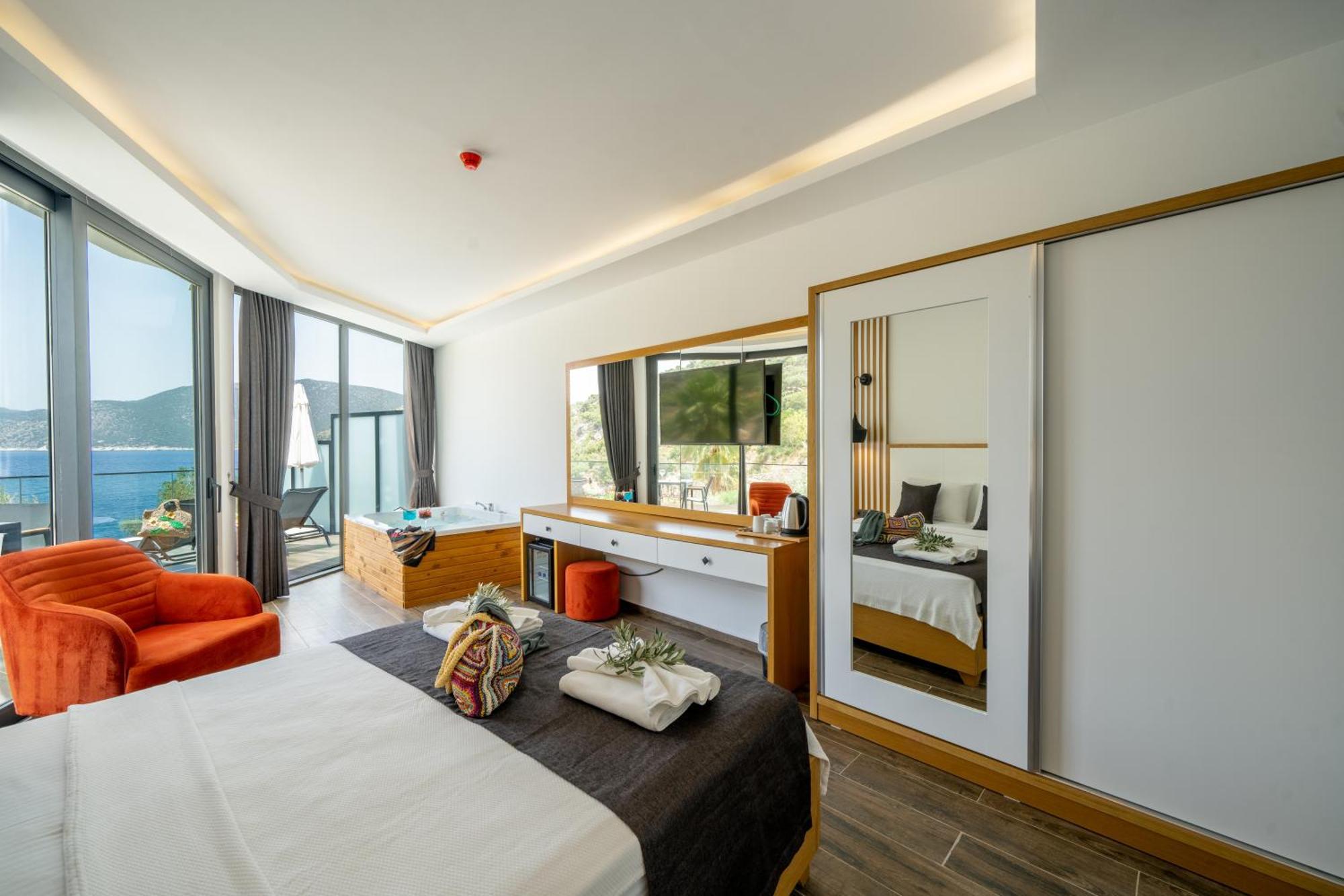 Kalkan Beach Park Hotel Kas Exterior foto