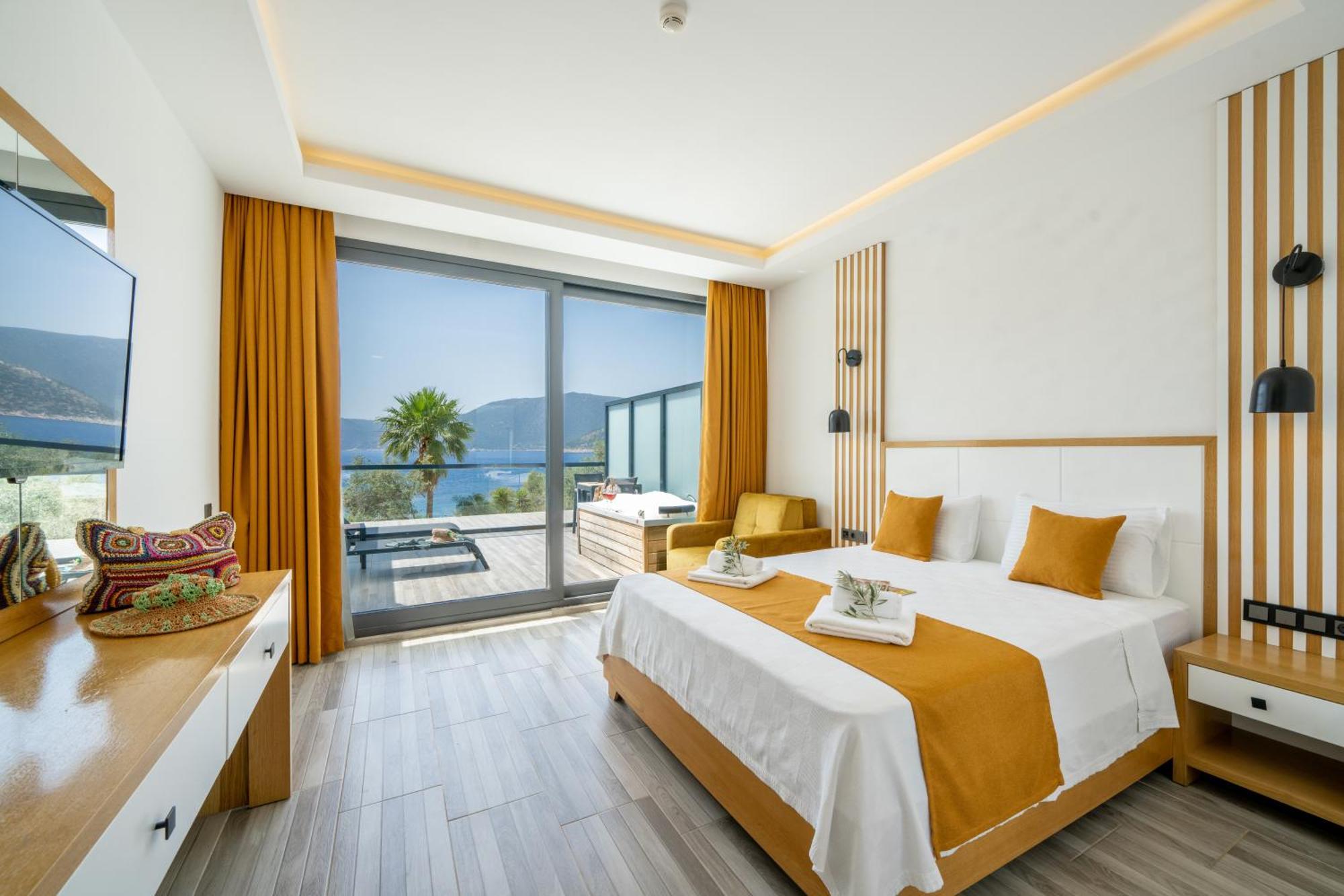 Kalkan Beach Park Hotel Kas Exterior foto