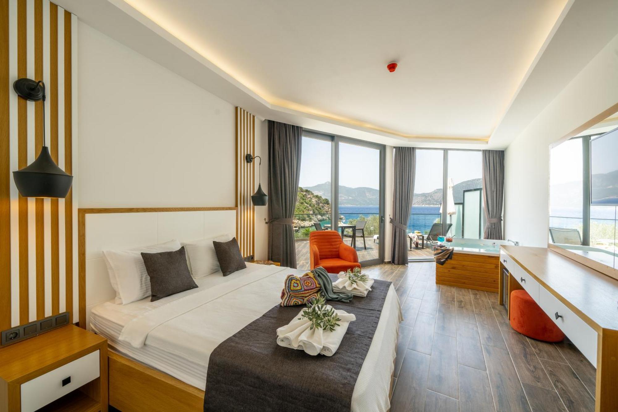 Kalkan Beach Park Hotel Kas Exterior foto