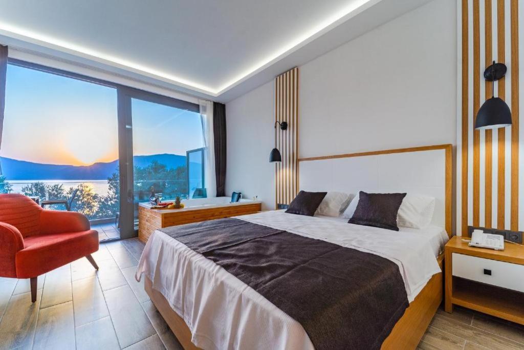 Kalkan Beach Park Hotel Kas Exterior foto